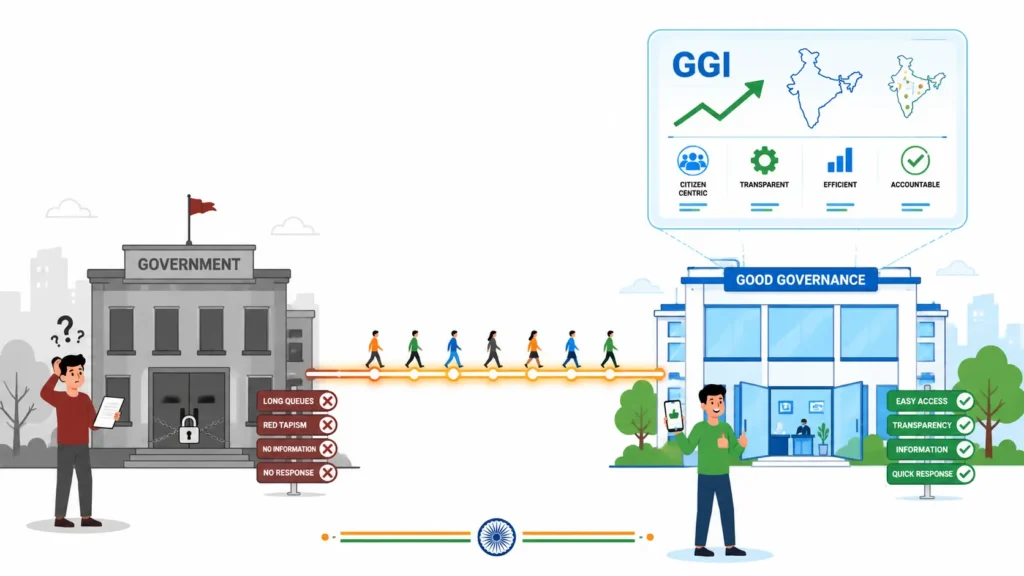 GGI Good Governance Index measures States and UTs