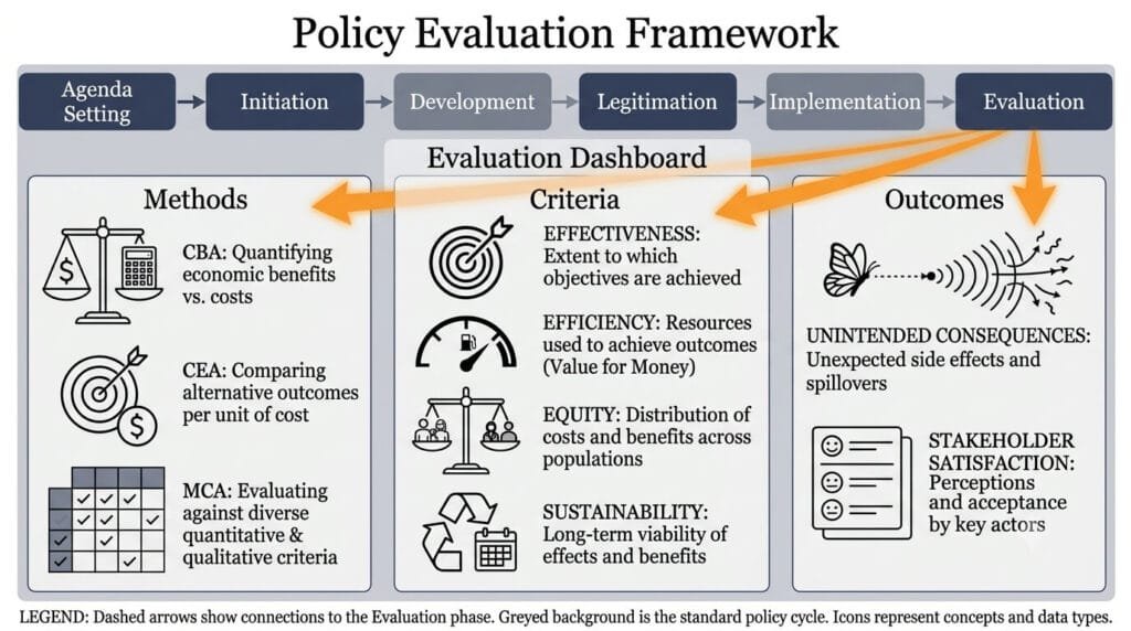 Methods and Criteria of Policy Evaluation Methods and criteria used in public policy evaluation such as cost-benefit analysis and effectiveness