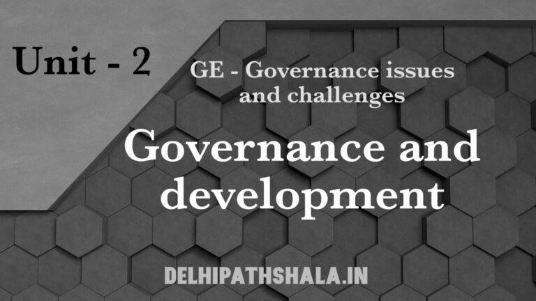 governance and development , delhipathshala.in