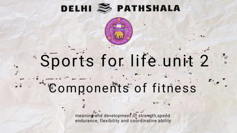 COMPONENTS OF FITNESS-DELHI PATHSHALA 2023