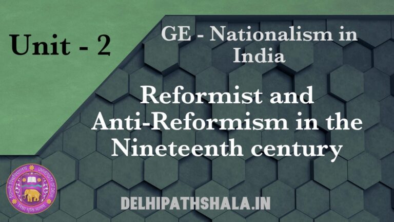 Reformism and Anti-Reformism in the Nineteenth Century