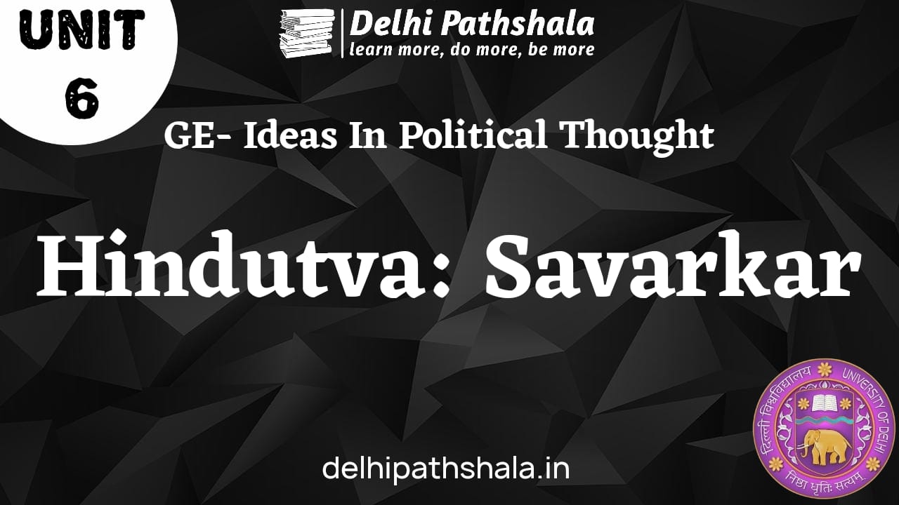 Savarkar’s concept of Hindutva