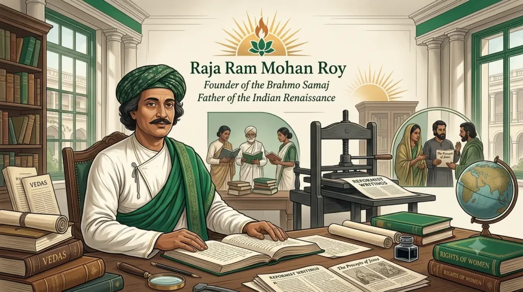 Raja Ram Mohan Roy — Father of the Indian Renaissance Raja Ram Mohan Roy, founder of Brahmo Samaj and father of the Indian Renaissance