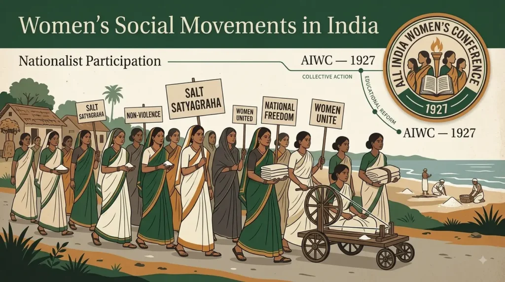 Women’s Social Movements — DU Notes Women's social movements in India — All India Women's Conference and nationalist participation