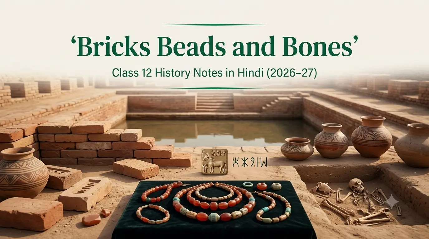 Bricks Beads and Bones harappan civilization - Notes in Hindi