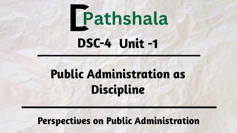 Evolution of Public Administration as a Discipline