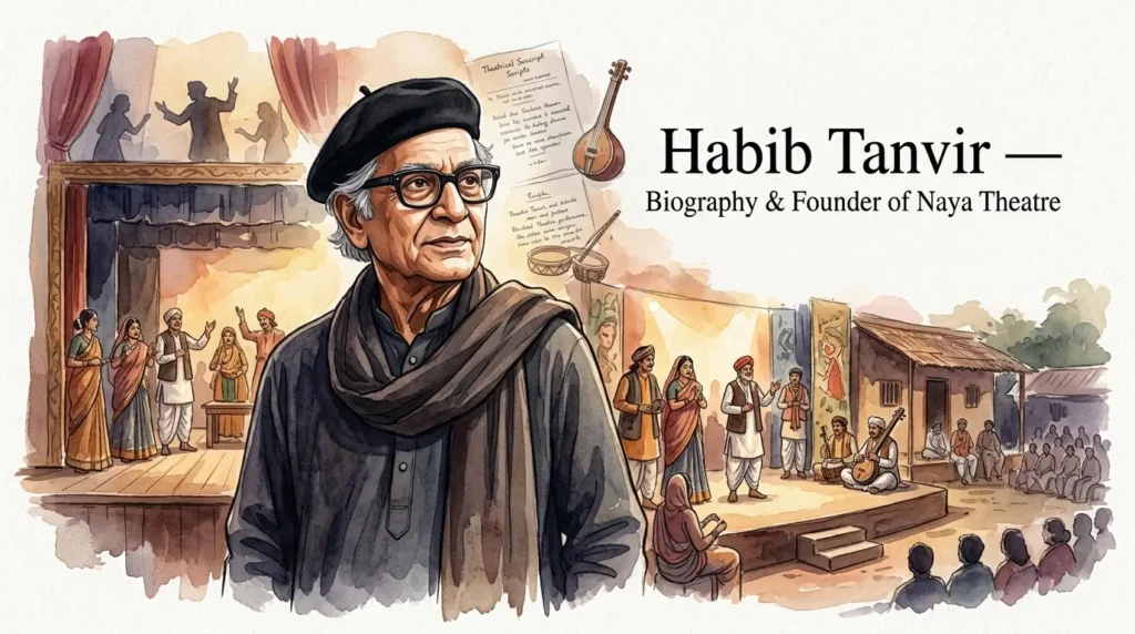 Habib Tanvir biography — founder of Naya Theatre