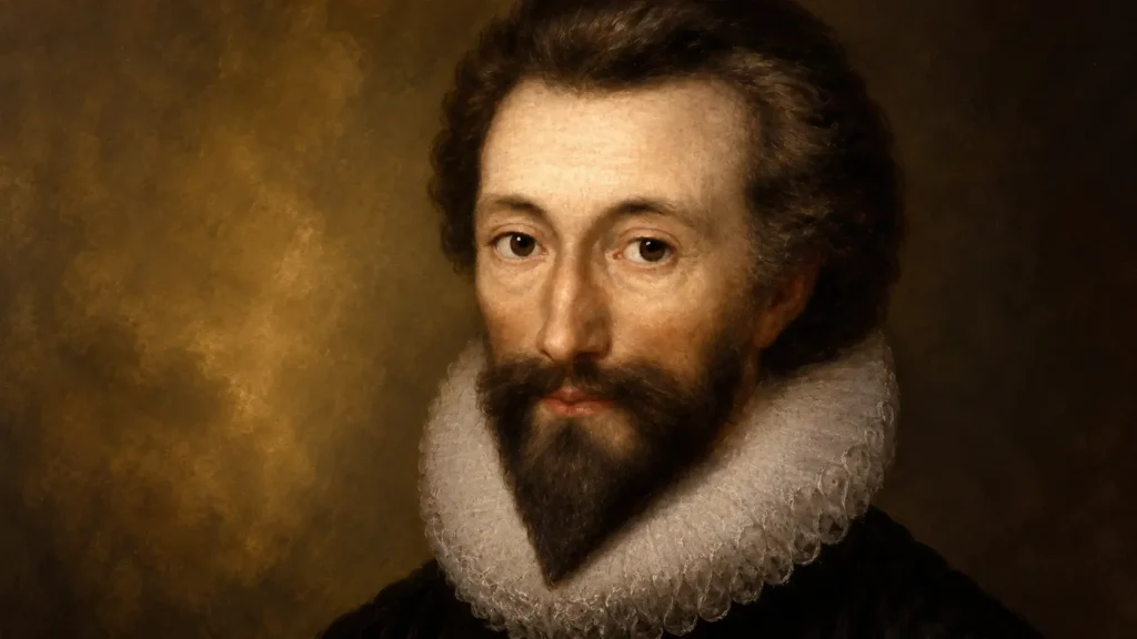 Portrait of John Donne, English metaphysical poet