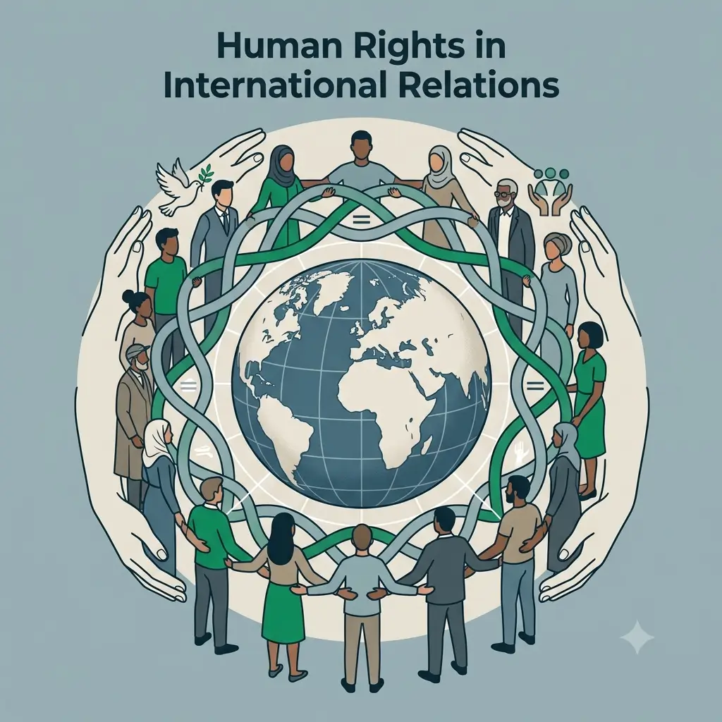 Globe icon symbolising international human rights protections
