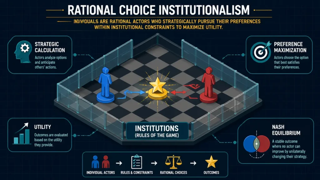 Rational choice institutionalism theory explained with key concepts Rational choice institutionalism theory explained with key concepts