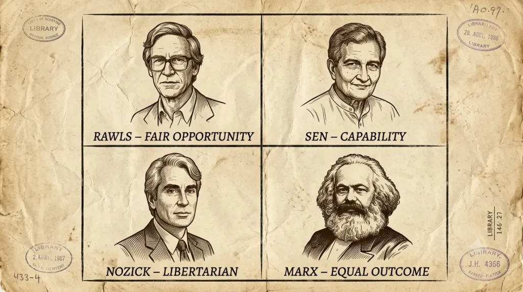 Key Thinkers on Equality – Rawls, Sen, Nozick, Marx Rawls Sen Nozick and Marx political theory thinkers on equality