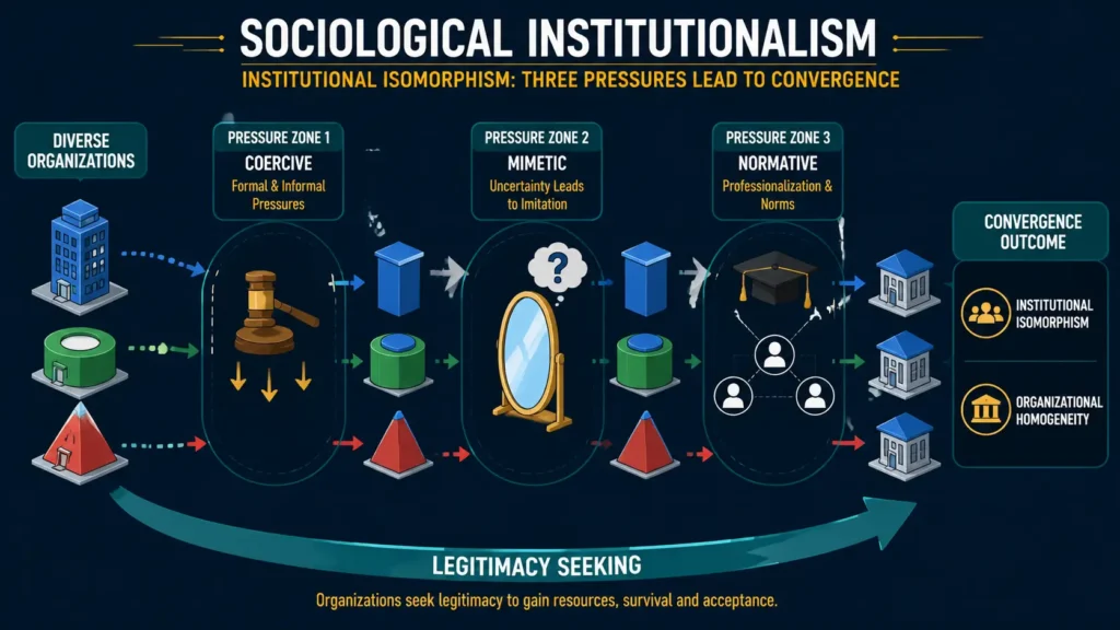 Sociological institutionalism and institutional isomorphism explained Sociological institutionalism and institutional isomorphism explained