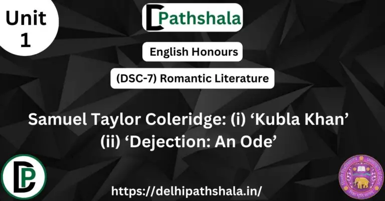 Introduction to Samuel Taylor Coleridge