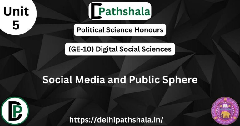 Social Media and Public Sphere