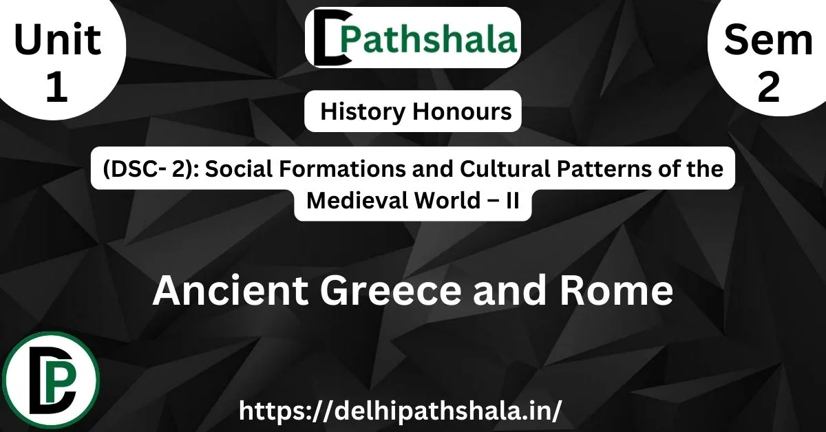 Ancient Greece and Rome — Polis, Slavery, Crisis of Empire Ancient Greece and Rome notes cover image showing polis, slavery and crisis of empire