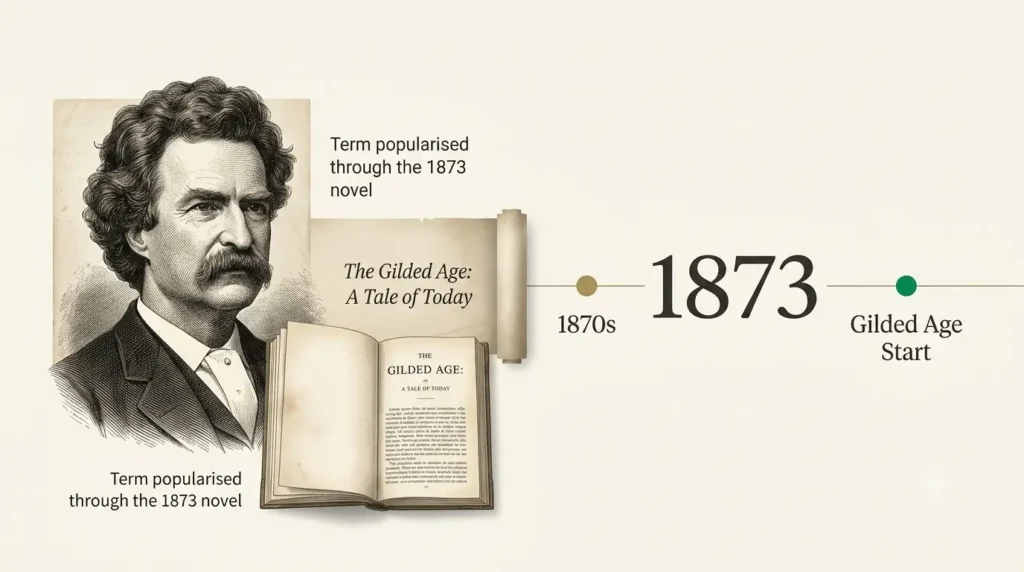 Mark Twain Gilded Age book 1873 origin of term