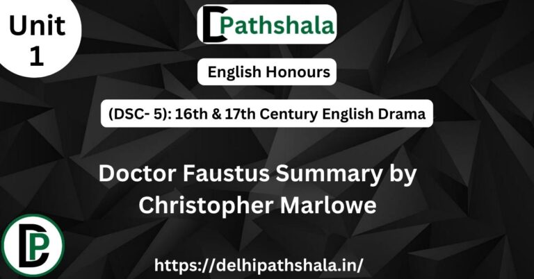 Doctor Faustus Summary by Christopher Marlowe