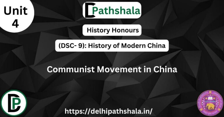 Communist Movement in China