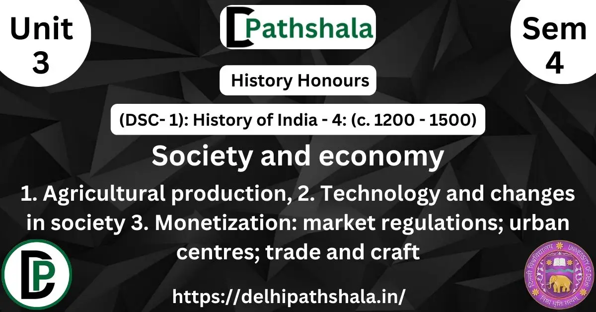 Society and Economy in Indian history, Market Rules; Cities; Trade and Craft