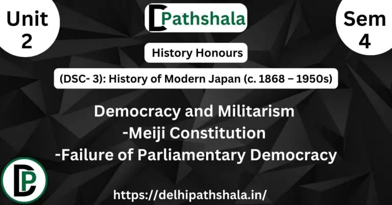 Meiji Constitution, Failure of Parliamentary Democracy in Japan