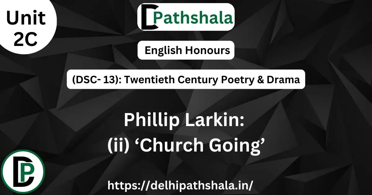 Church Going by Philip Larkin