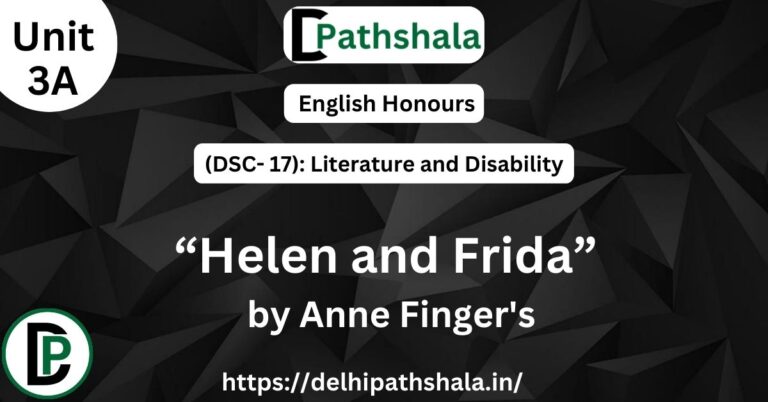 Helen and Frida by Anne Finger's Summary