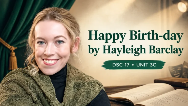 Hayleigh Barclay, author of Happy Birth-day, DSC-17 Unit 3C notes