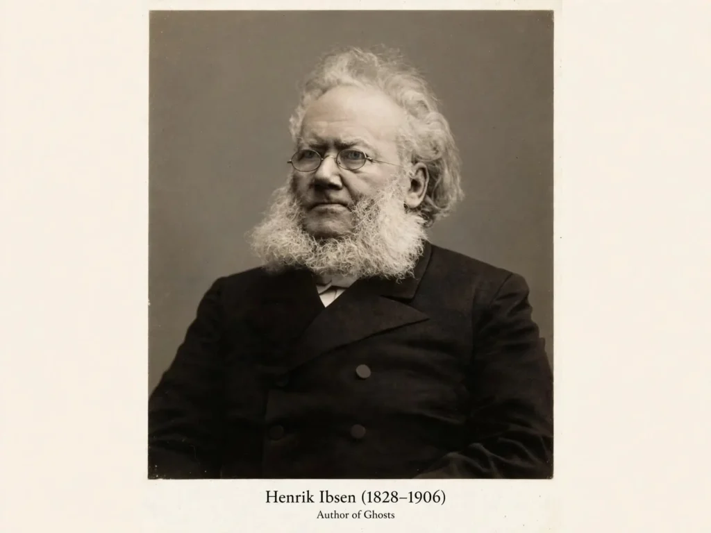 Henrik Ibsen, author of Ghosts Portrait of Norwegian playwright Henrik Ibsen
