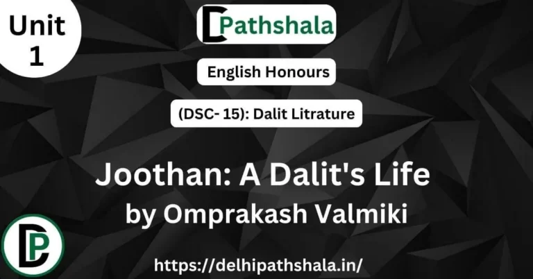 Book cover of Joothan: A Dalit's Life by Omprakash Valmiki