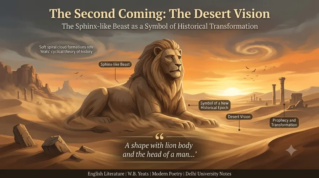 Sphinx-like rough beast from The Second Coming by Yeats