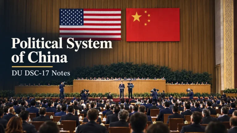 Political system of China hero image showing the seat of the National People's Congress