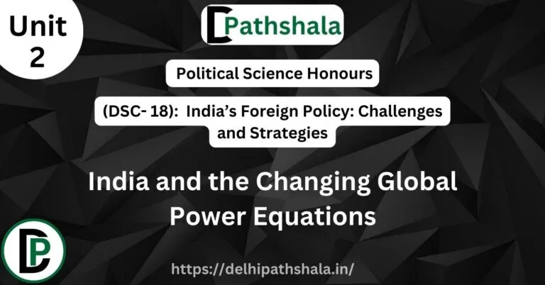 India and the Changing Global Power Equations