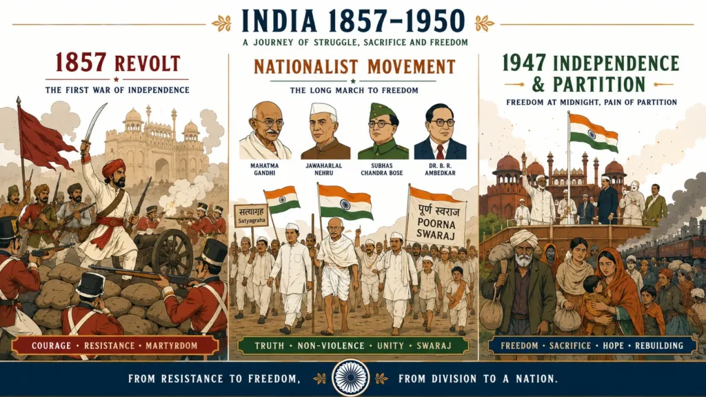 History of India – VIII c. 1857 – 1950