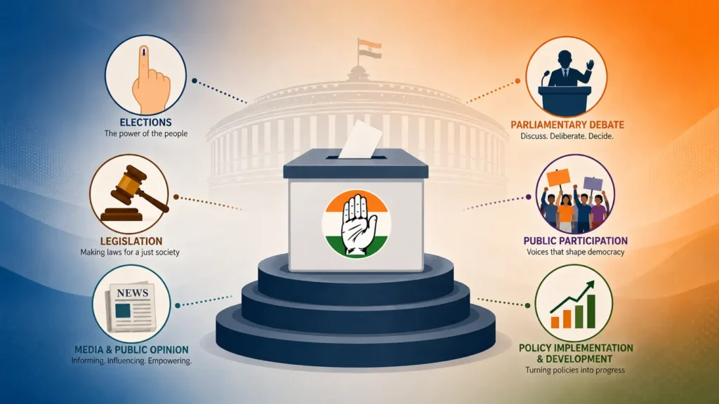 political process in india DU notes