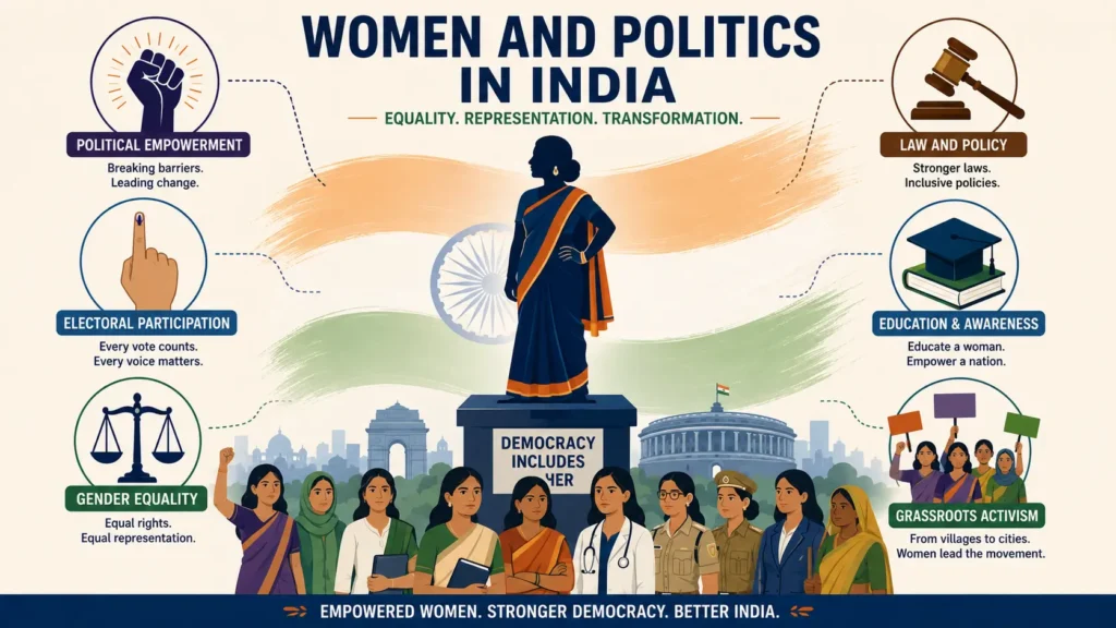 women & politics in india DU notes
