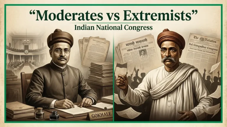 Moderates vs Extremists Indian National Congress